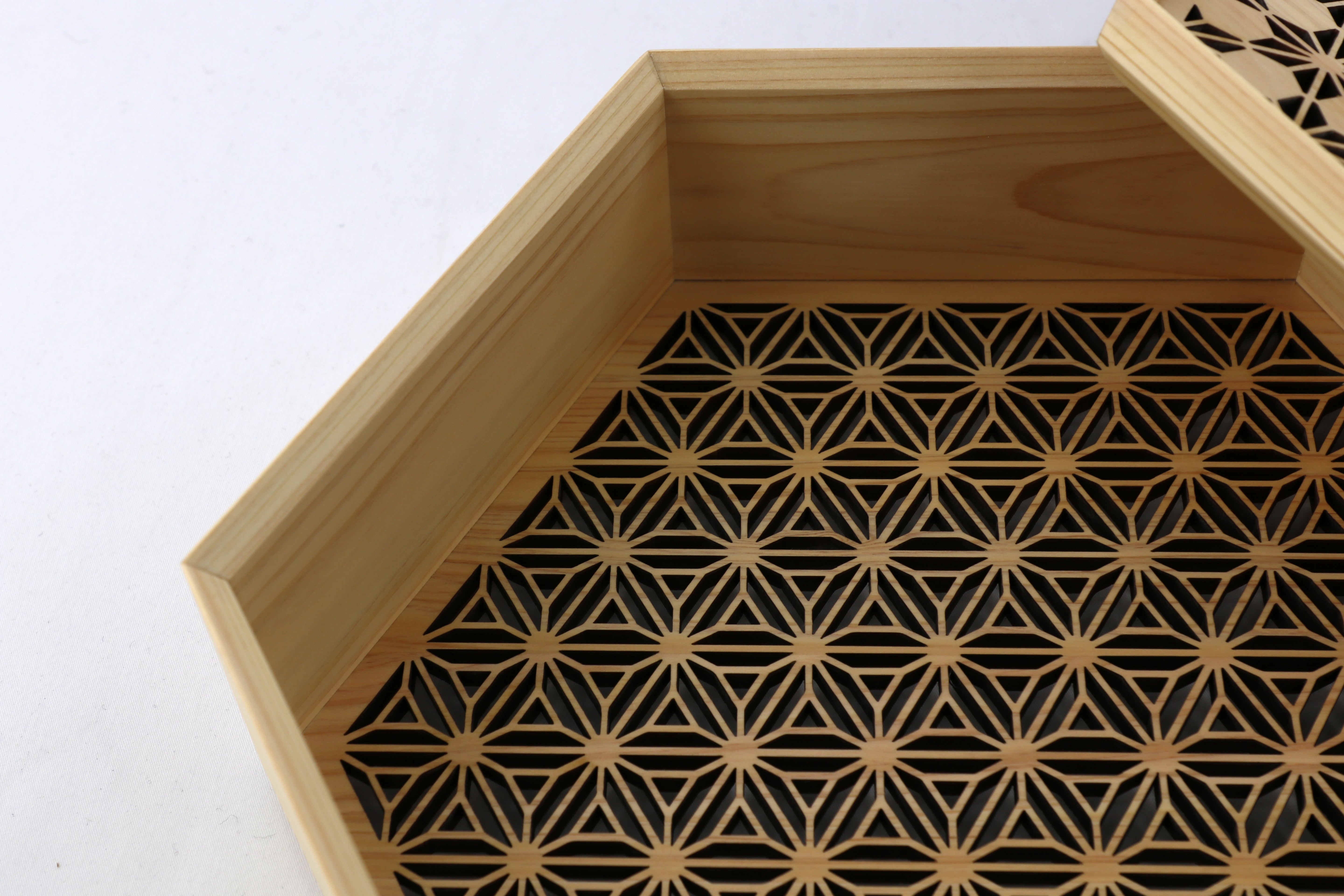 お重箱 一段 八重裏花