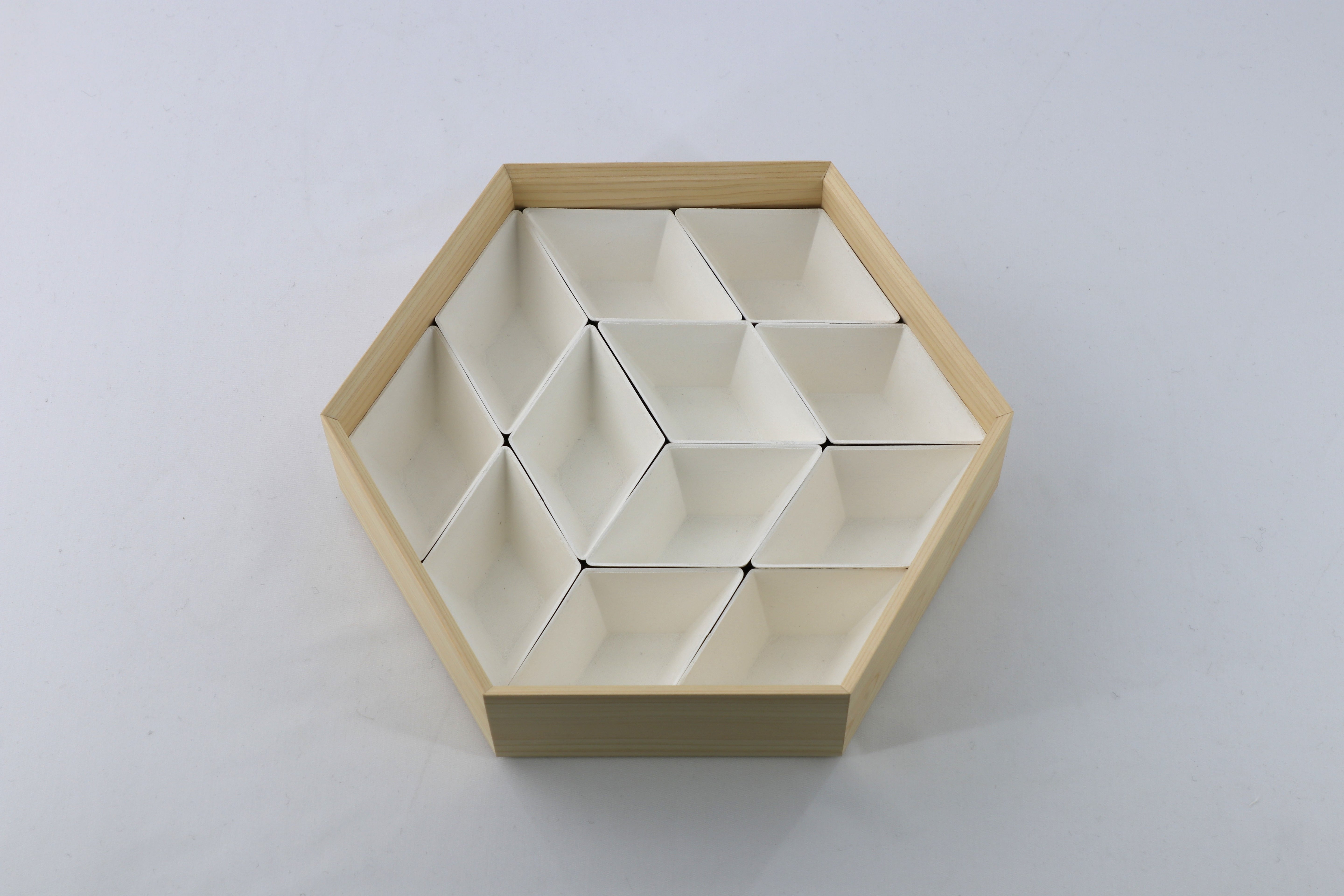 お重箱 一段 八重裏花