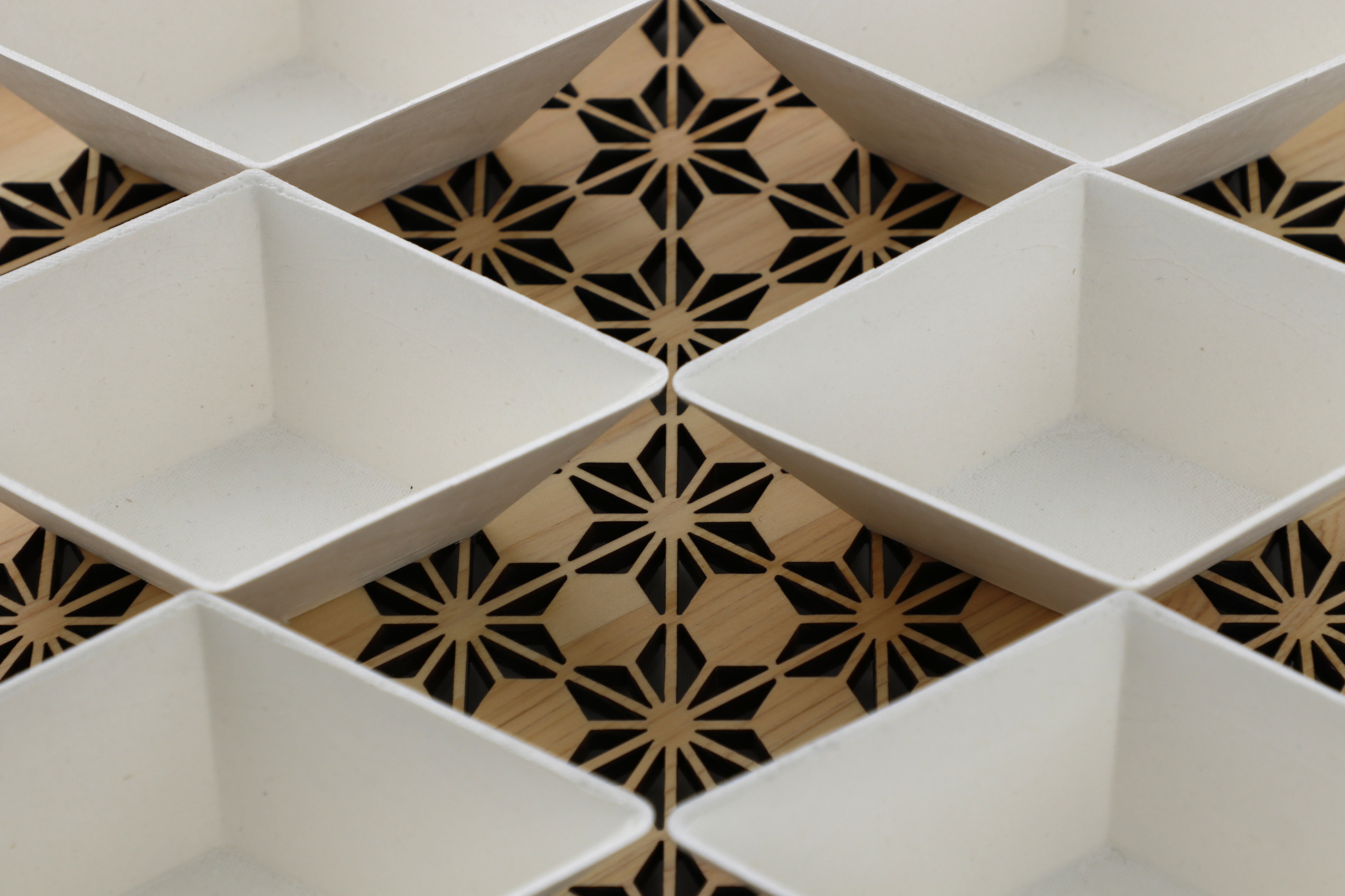 お重箱 一段 八重裏花