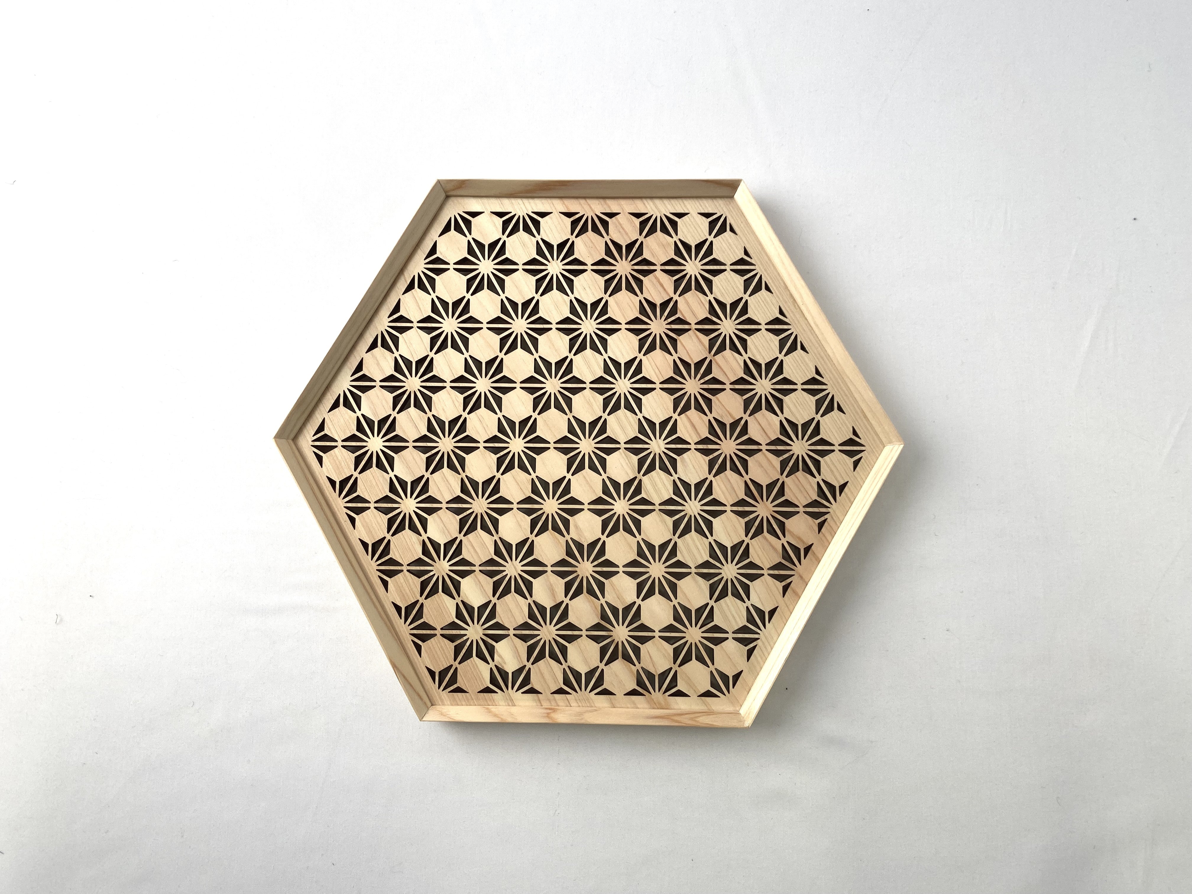 お盆　八重裏花